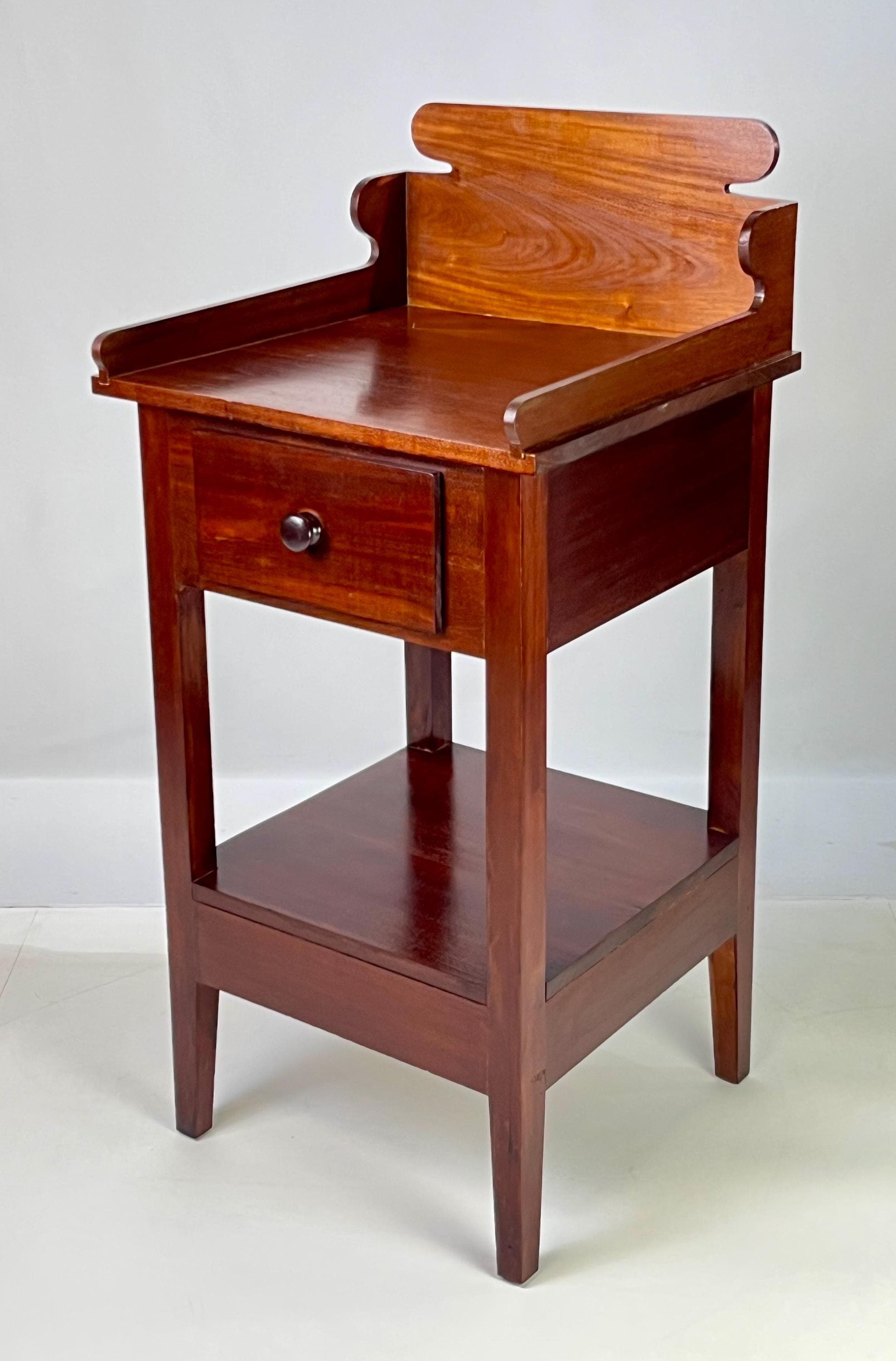 Antique Country Solid Mahogany Washstand / Bedside Table - Thumbnail 3