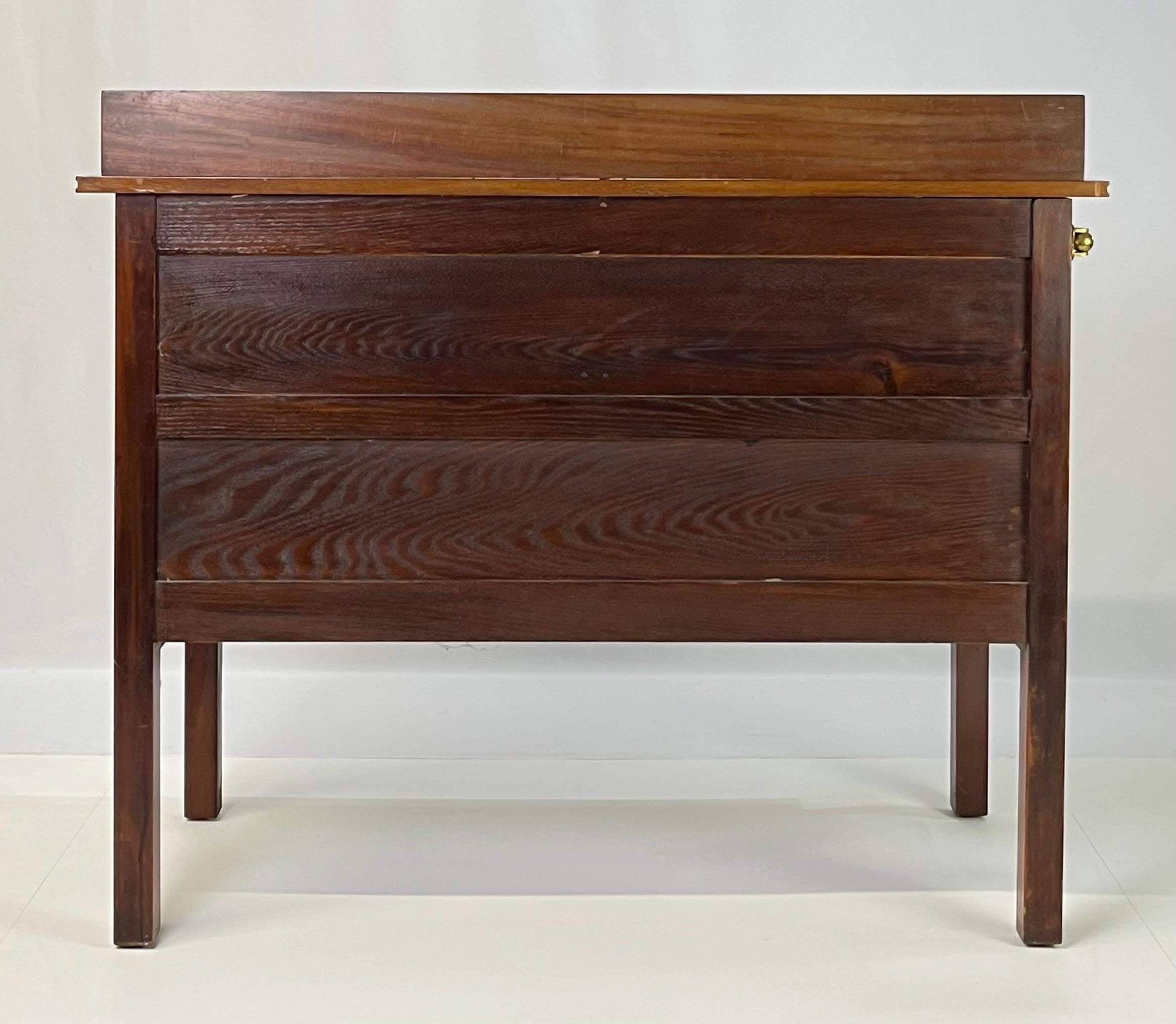 Vintage Regency Style Figured Mahogany Server or Washstand - Thumbnail 5