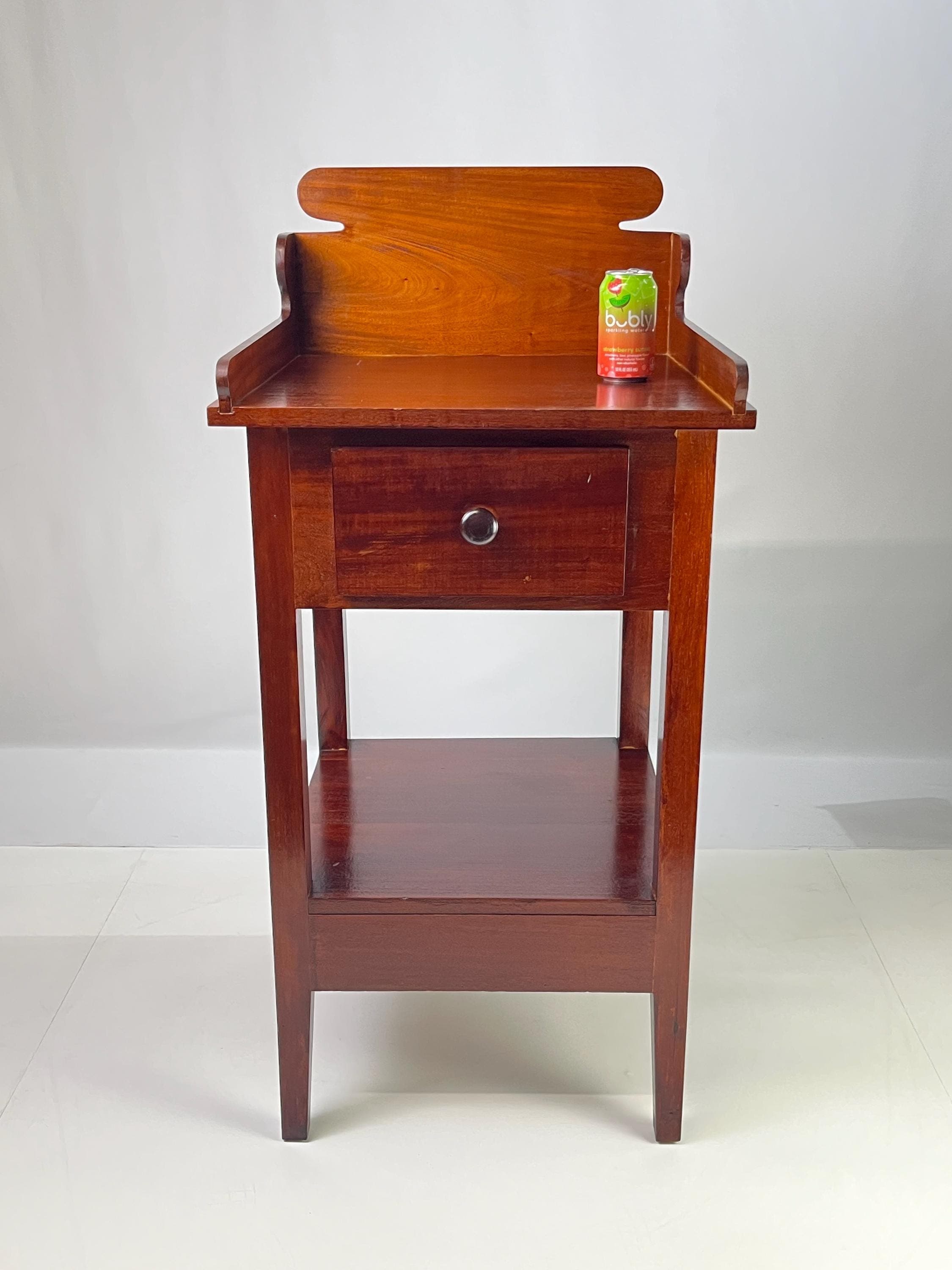 Antique Country Solid Mahogany Washstand / Bedside Table - Thumbnail 14