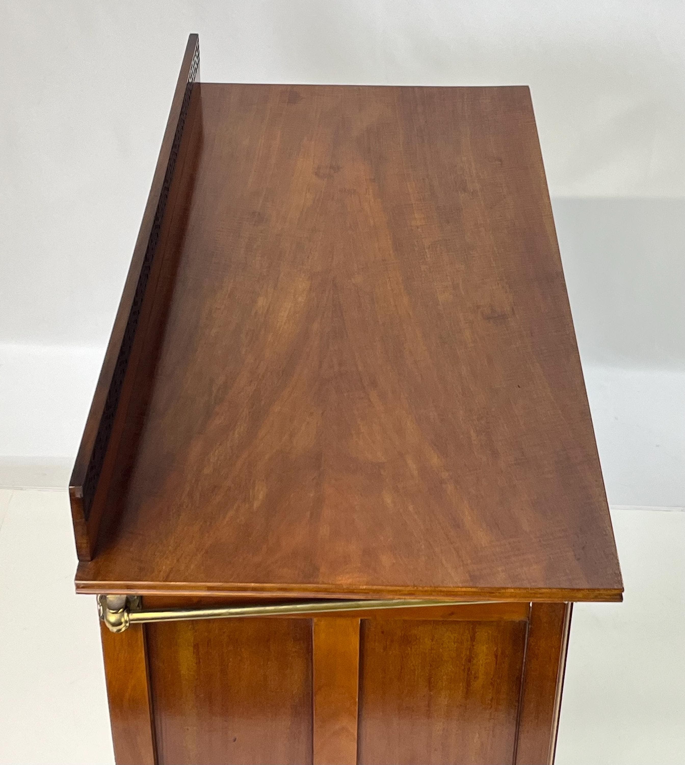 Vintage Regency Style Figured Mahogany Server or Washstand - Thumbnail 17