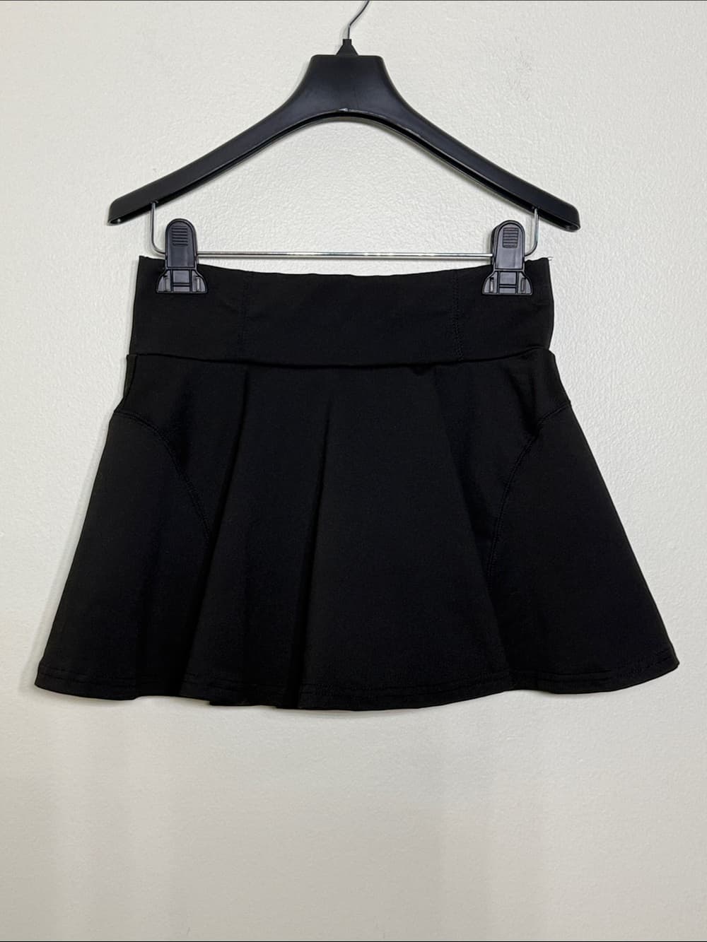 Classic Black SHEIN Flared Skirt w/ Shorts Liner | Size Small - Thumbnail 5