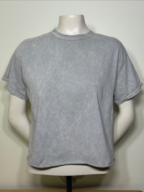 Anistar Acid Wash Crop Tee – Size Medium - Thumbnail 5
