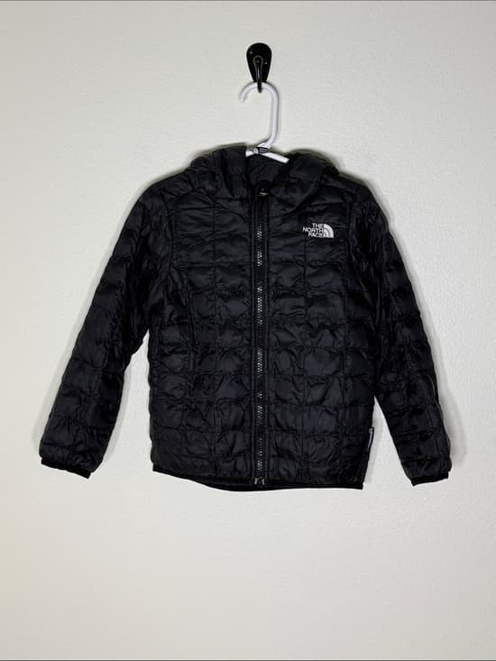 The North Face Black Hooded Quilted Jacket Size 4T - Thumbnail 9
