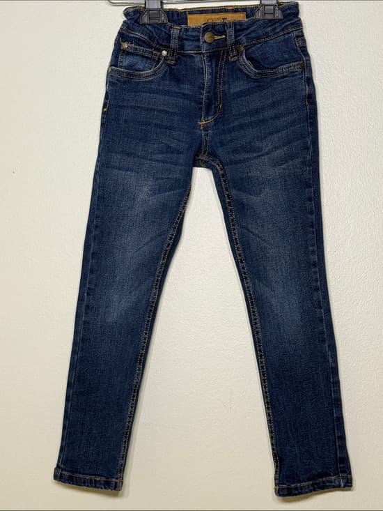 Joe's Jeans Dark Blue Kids Denim Jeans with Gold Stitching | Boys Size 6 - Thumbnail 9