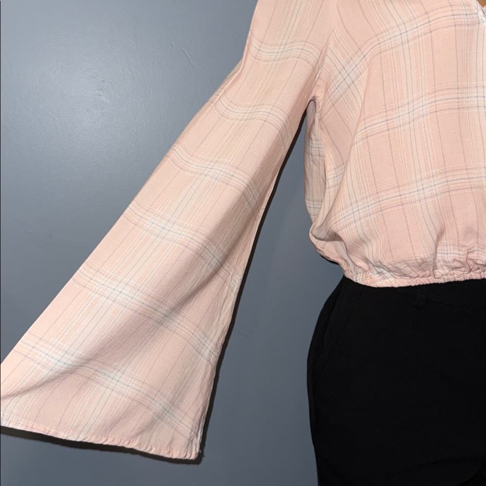 Rue 21 Wrap Blouse with Criss-Cross Detail - Size Small - Thumbnail 2