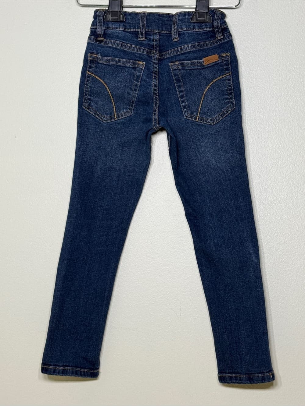 Joe's Jeans Dark Blue Kids Denim Jeans with Gold Stitching | Boys Size 6 - Thumbnail 3