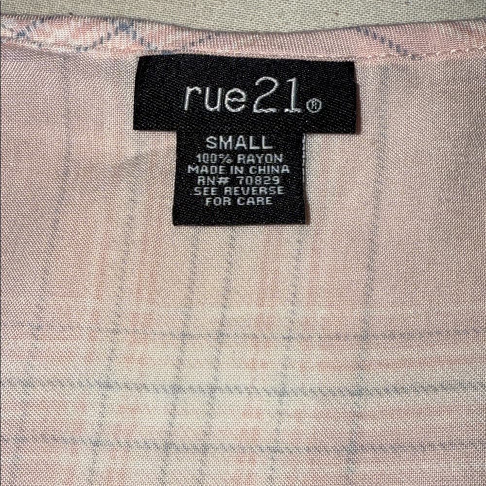 Rue 21 Wrap Blouse with Criss-Cross Detail - Size Small - Thumbnail 3