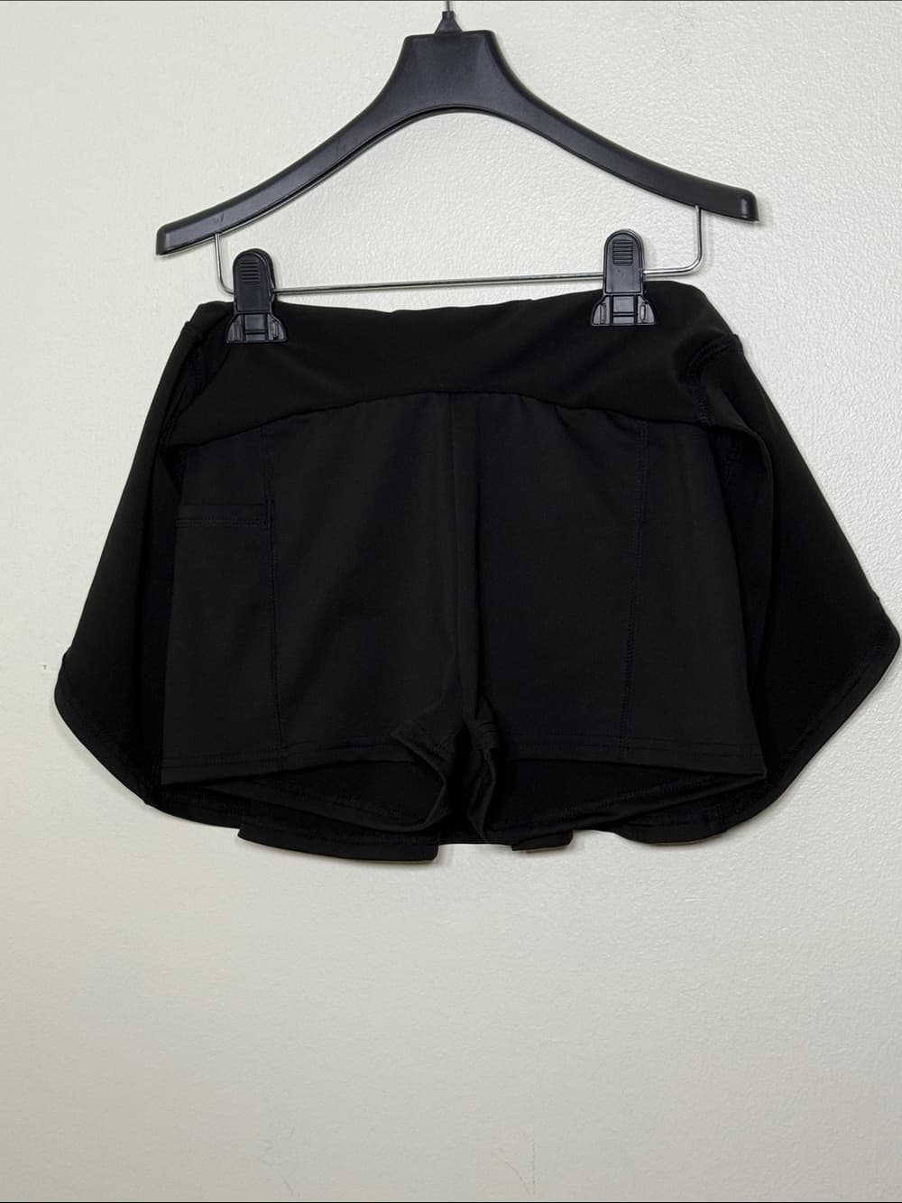 Classic Black SHEIN Flared Skirt w/ Shorts Liner | Size Small - Thumbnail 3