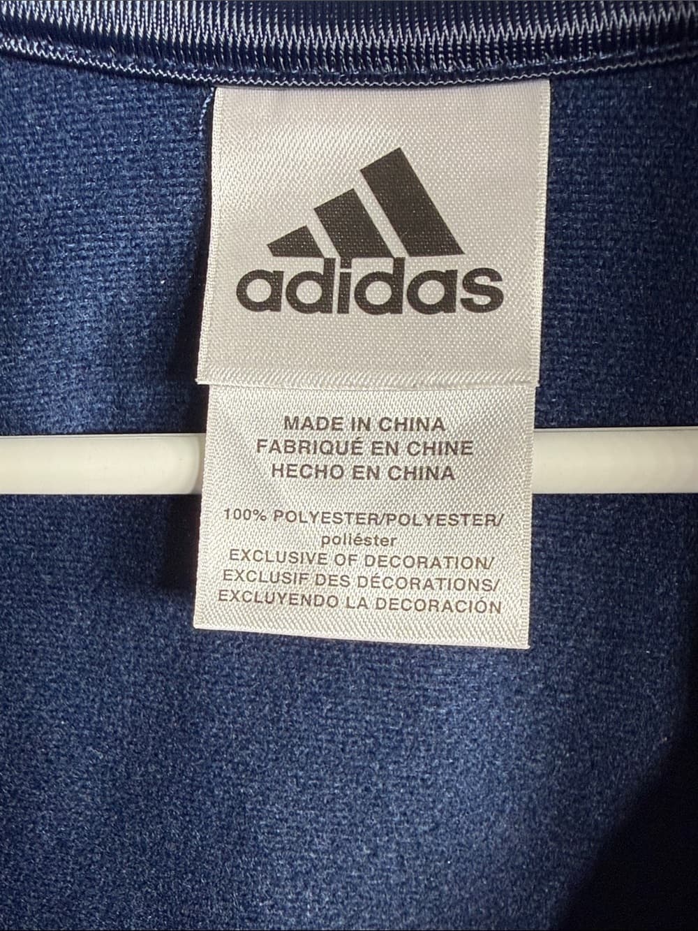 Adidas Navy Track Set with Yellow Accents | Size 5 Tall - Thumbnail 5