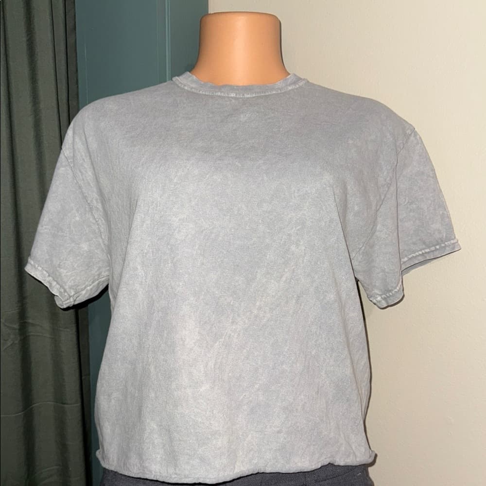 Anistar Acid Wash Crop Tee – Size Medium - Thumbnail 3