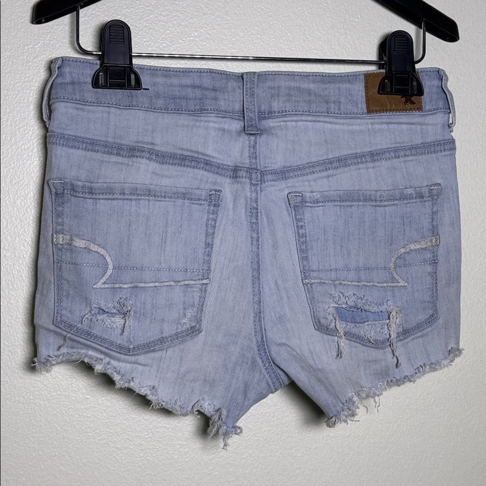 American Eagle Distressed Denim Shorts - Size 2 - Thumbnail 3