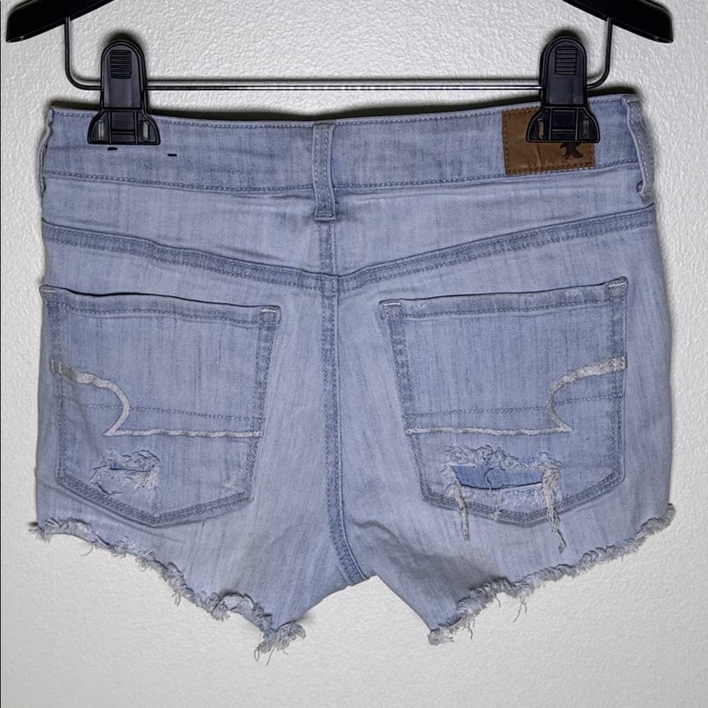 American Eagle Distressed Denim Shorts - Size 2 - Thumbnail 2