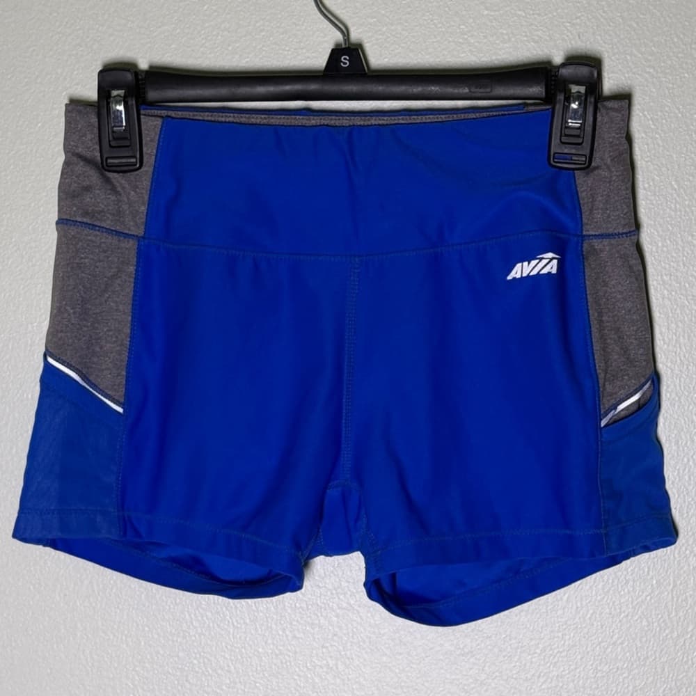 Avia Women's Athletic Shorts in Blue and Gray - Thumbnail 6