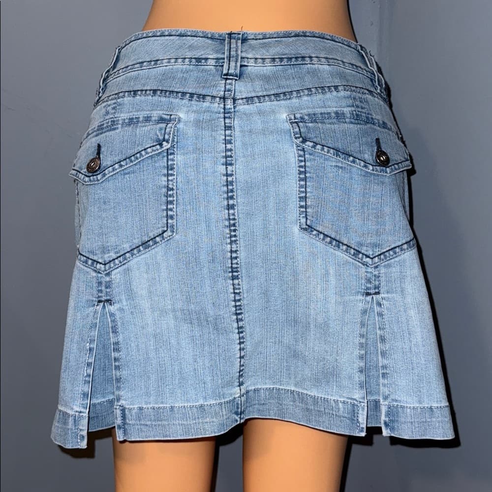 Gloria Vanderbilt Denim Skort - Size 10 - Thumbnail 4