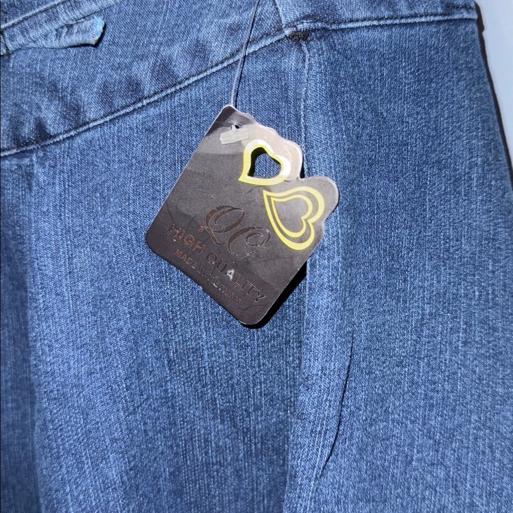 Denim Skort with Flared Hem - Size Unknown - Thumbnail 5
