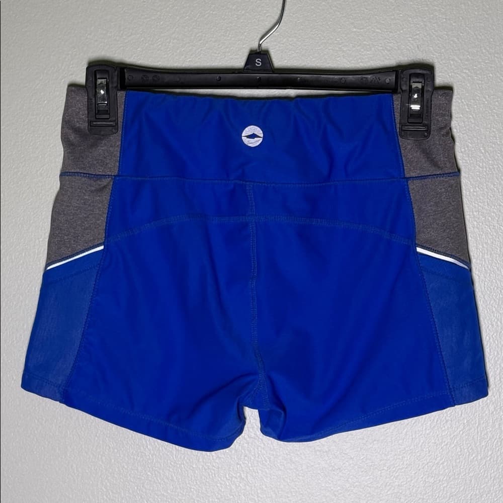 Avia Women's Athletic Shorts in Blue and Gray - Thumbnail 2