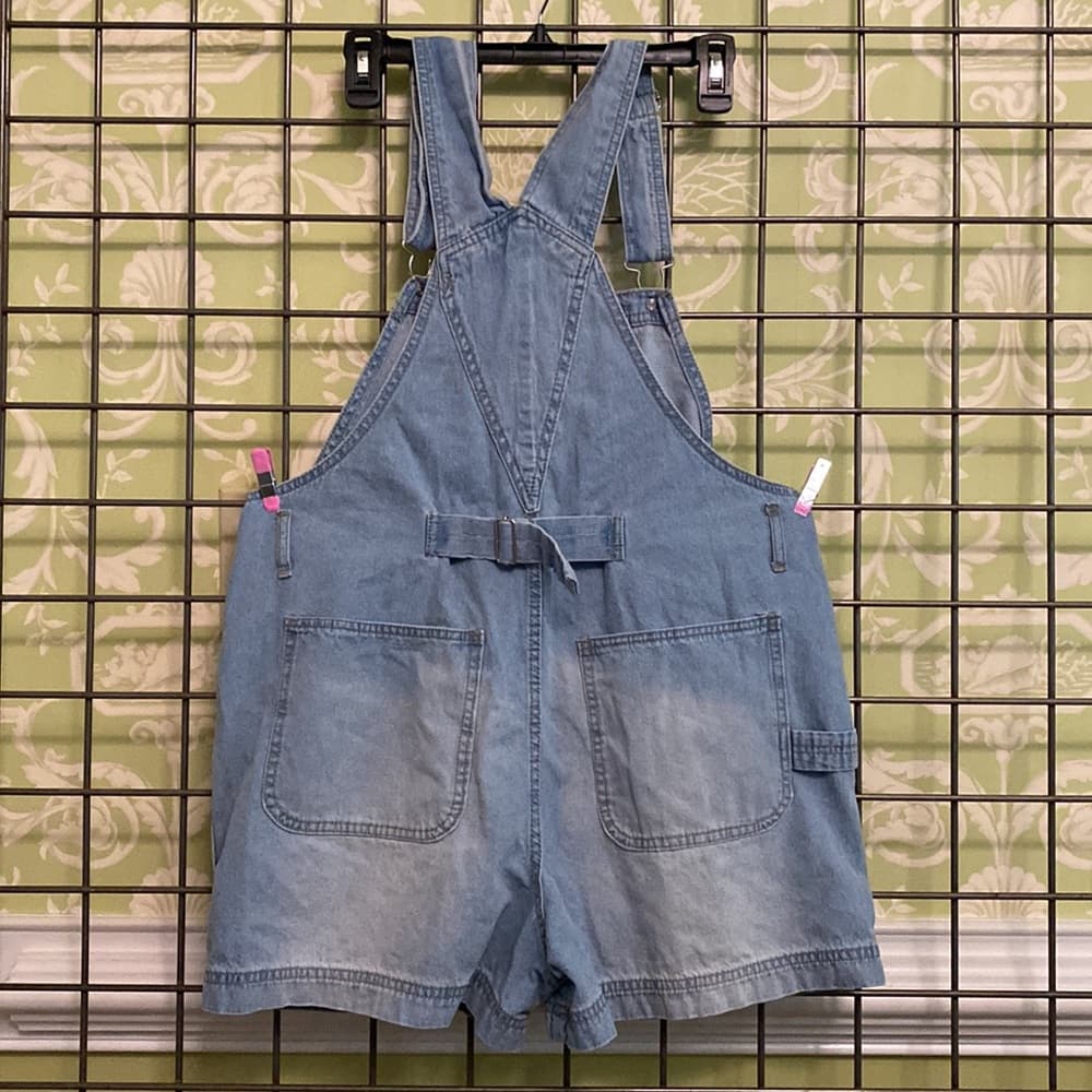 Jean overall shorts - Thumbnail 2