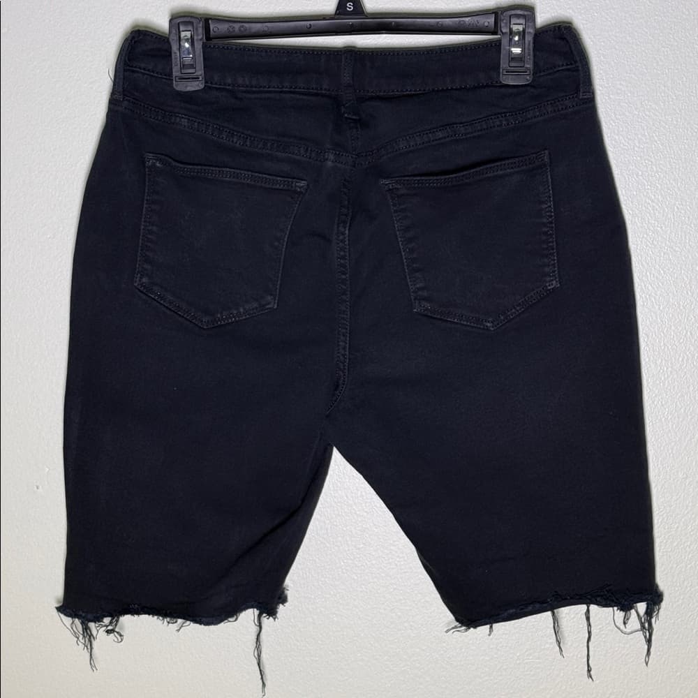 Black jean shorts - Thumbnail 2