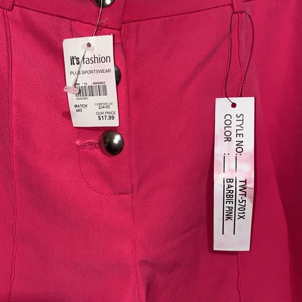 Pink casual dress shorts - Thumbnail 2