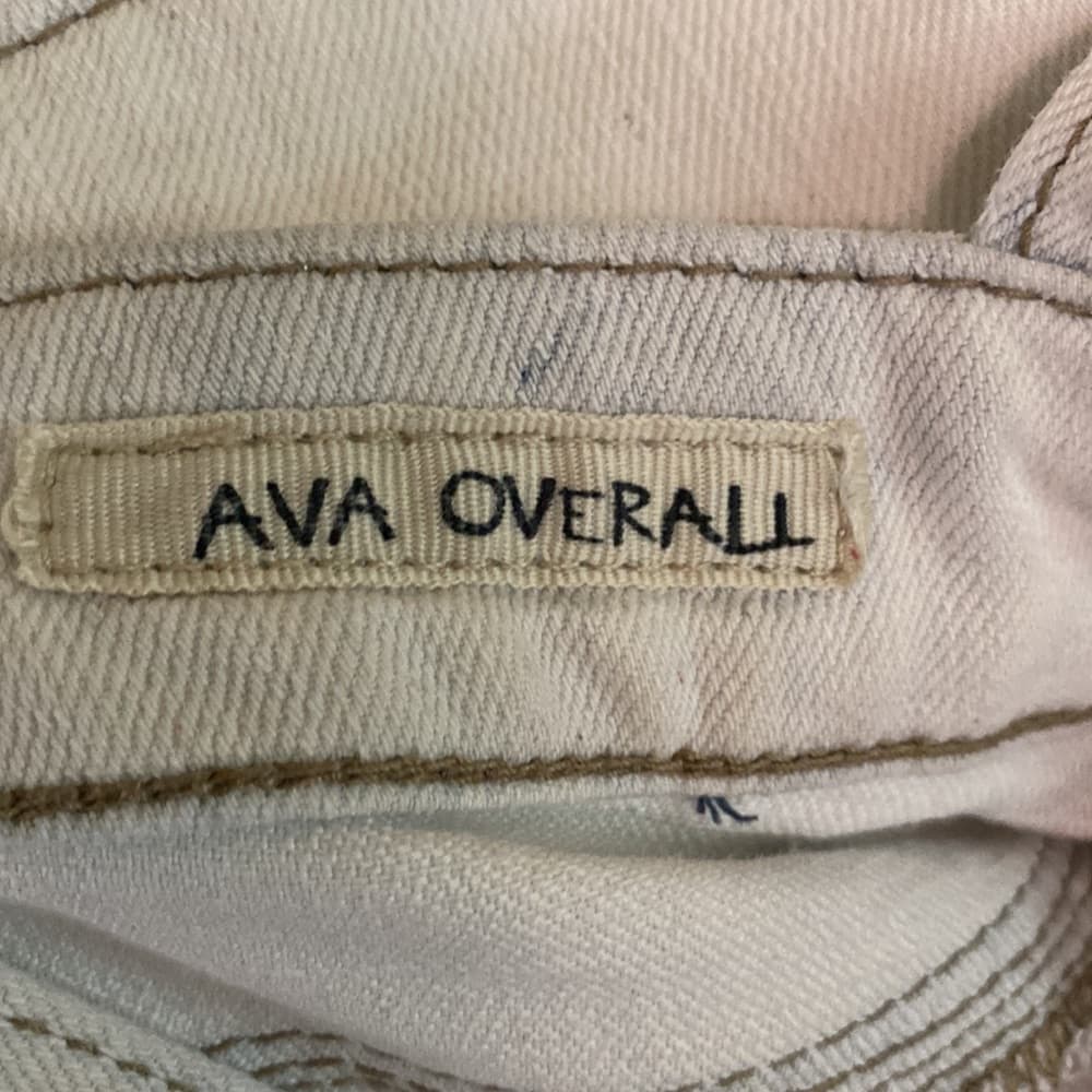 Faded jean overalls - Thumbnail 5