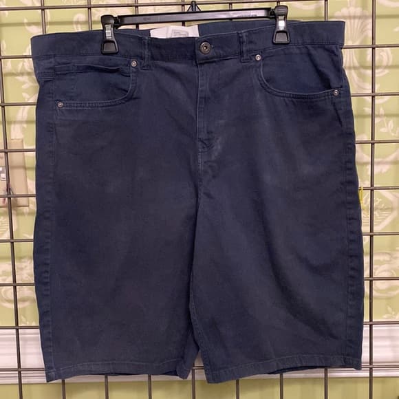 Men’s navy casual style shorts - Thumbnail 4