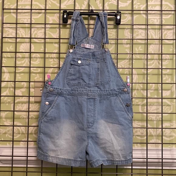 Jean overall shorts - Thumbnail 4