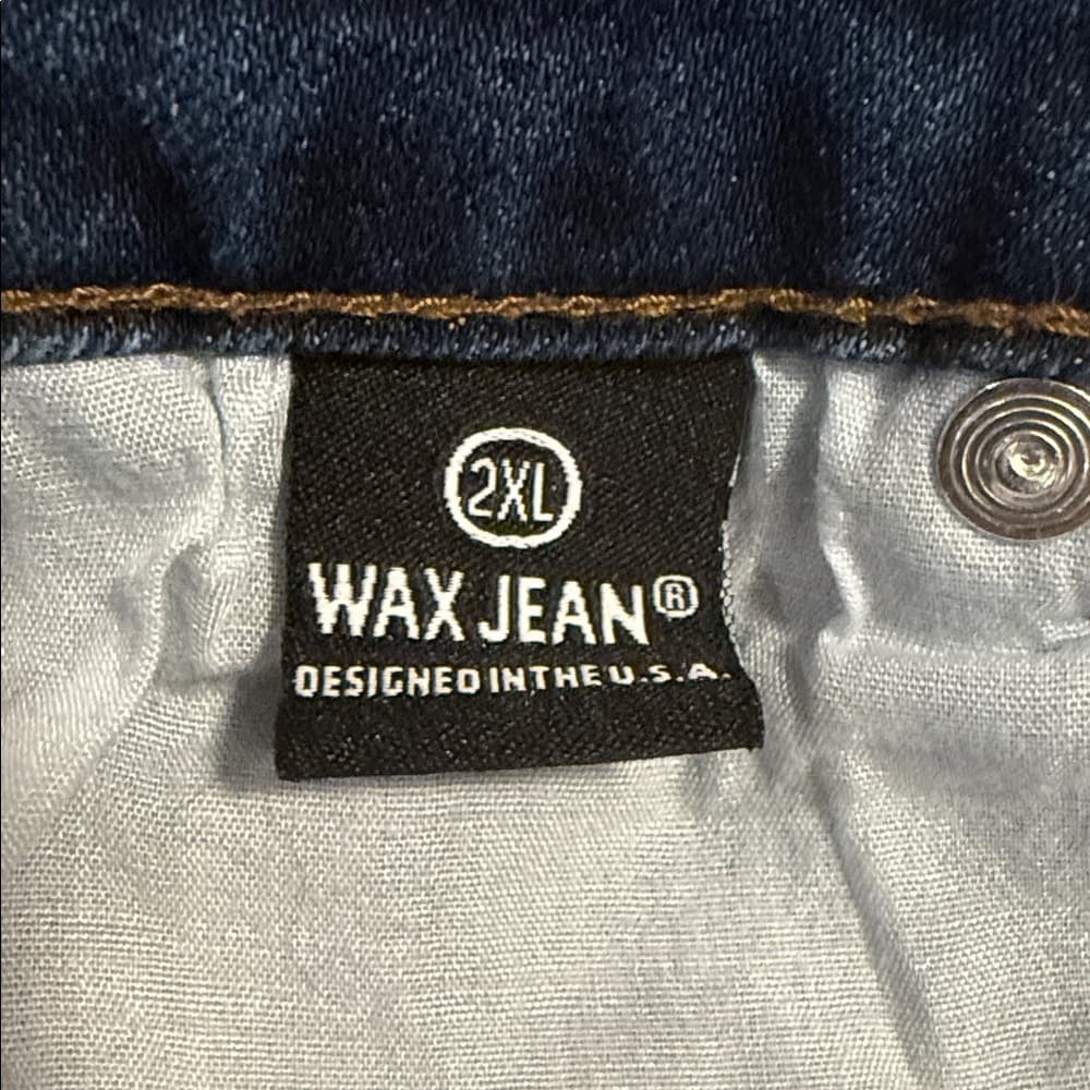 Wax Jeans Distressed Denim Mini Skirt – Size 2XL - Thumbnail 6