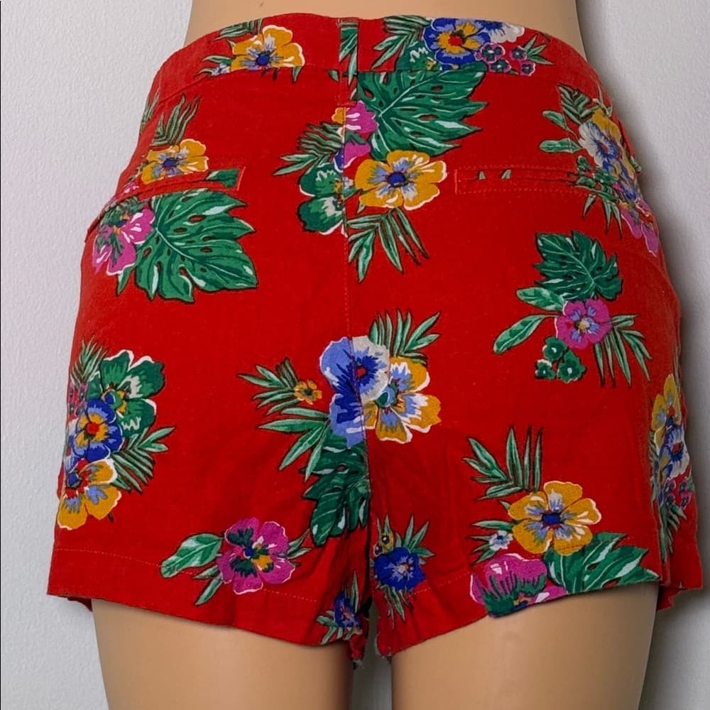 Old Navy Floral Tropical Shorts – Size 12 - Waist 17.5" - Thumbnail 2