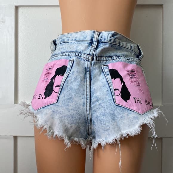 Custom Painted Jean Shorts* - Thumbnail 6