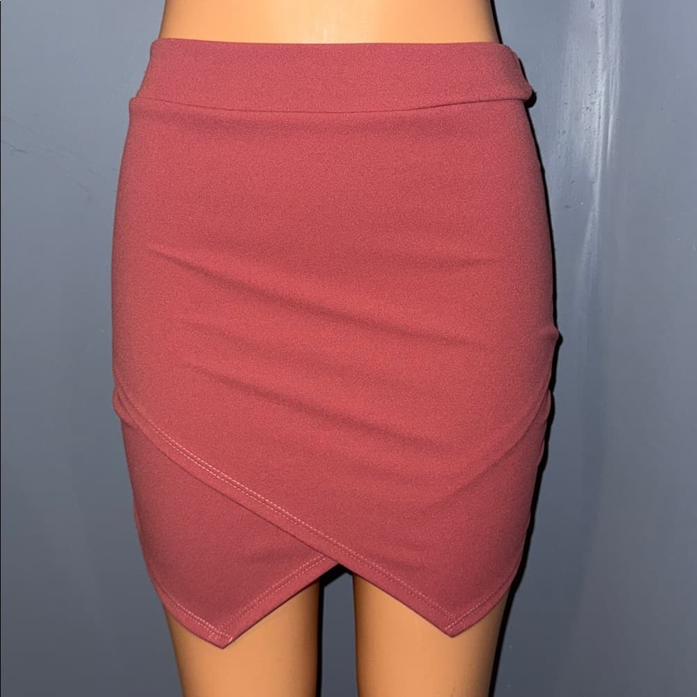 Newbury Kustom Asymmetrical Bodycon Mini Skirt - Size Small - Thumbnail 4