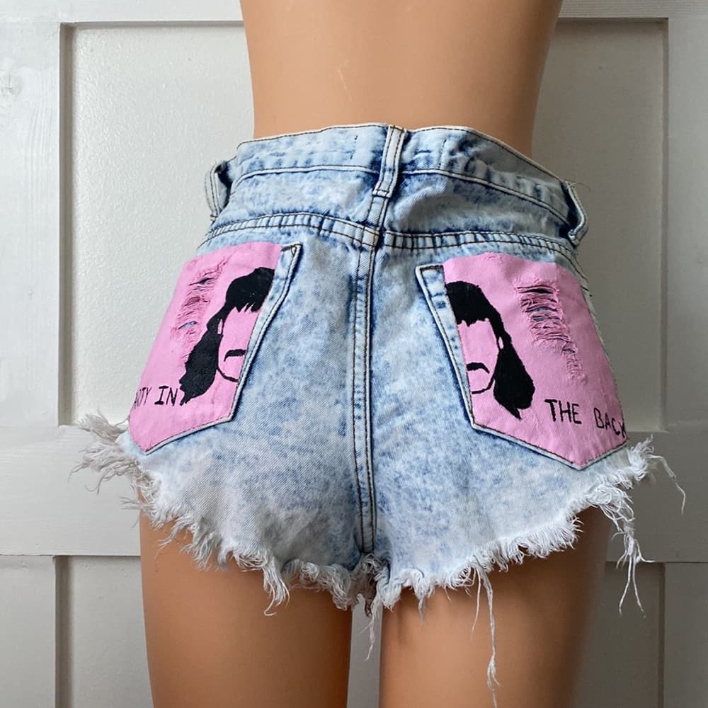 Custom Painted Jean Shorts* - Thumbnail 5