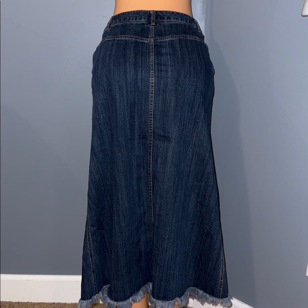 Charter Club Denim Maxi Skirt - Size 4 - Thumbnail 2