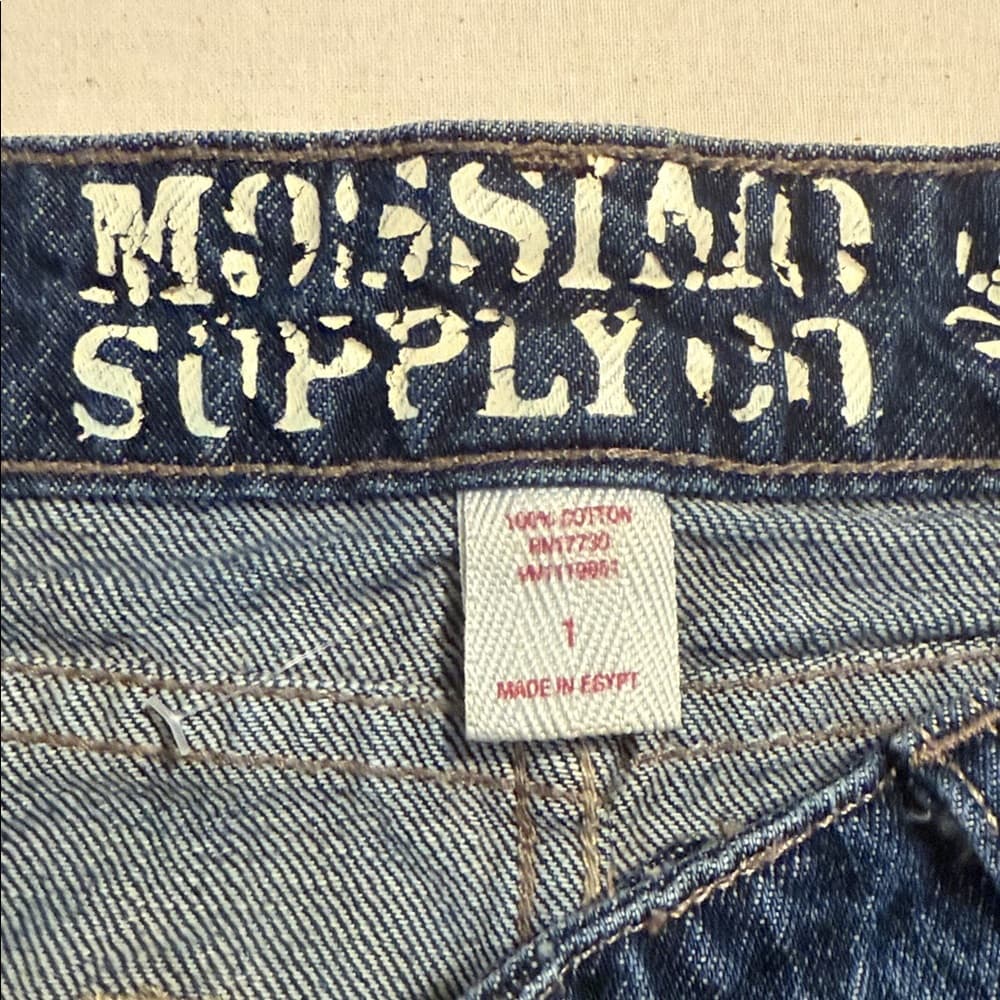 Trendy Mossimo Denim Mini Skirt - Size 1 (Juniors) - Thumbnail 2