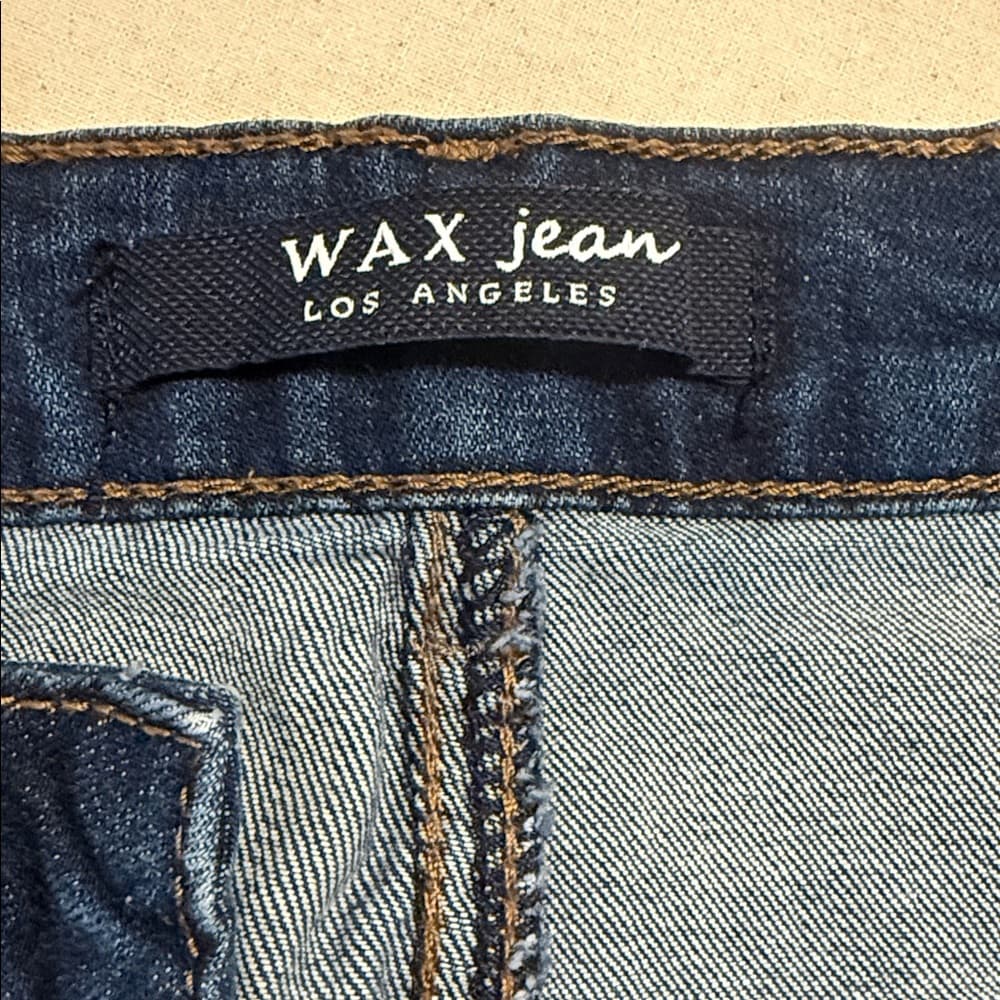 Wax Jeans Distressed Denim Mini Skirt – Size 2XL - Thumbnail 5