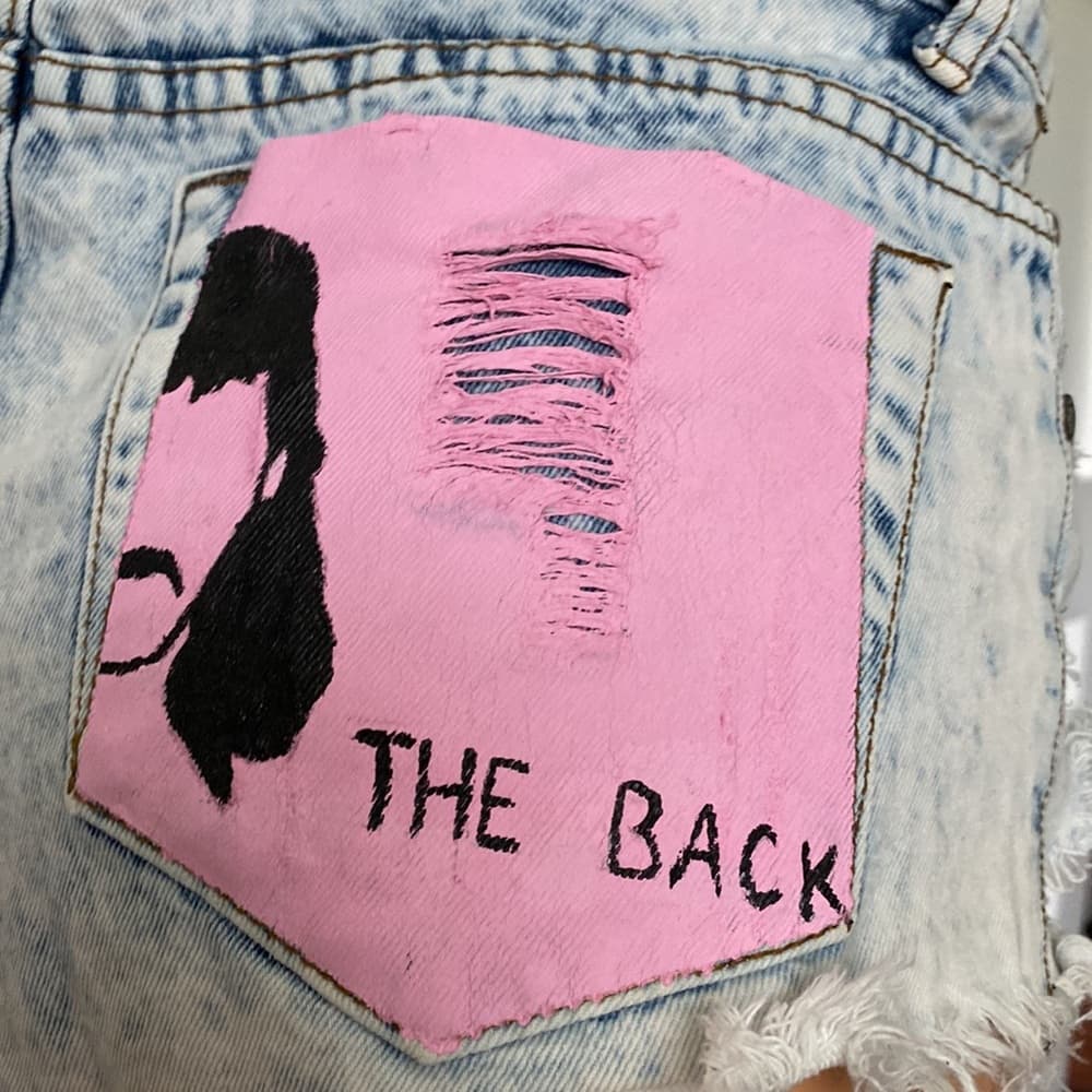 Custom Painted Jean Shorts* - Thumbnail 3