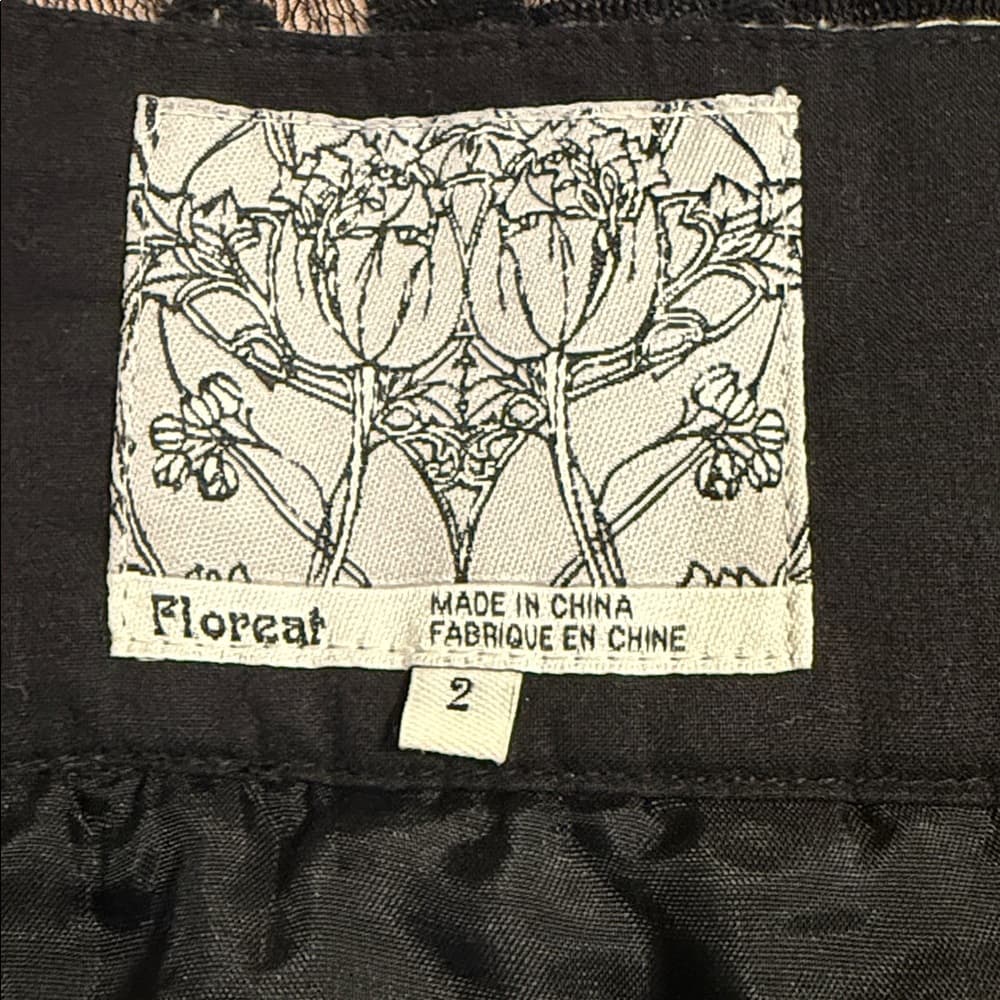 Floreat Black Lace Overlay Skirt – Size 2 - Thumbnail 4