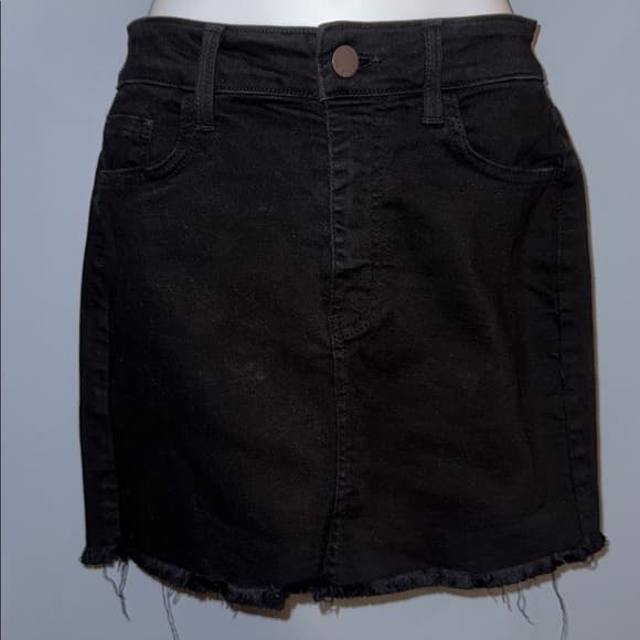 Chic O2Denim Black Mini Skirt - Size Small - Thumbnail 5