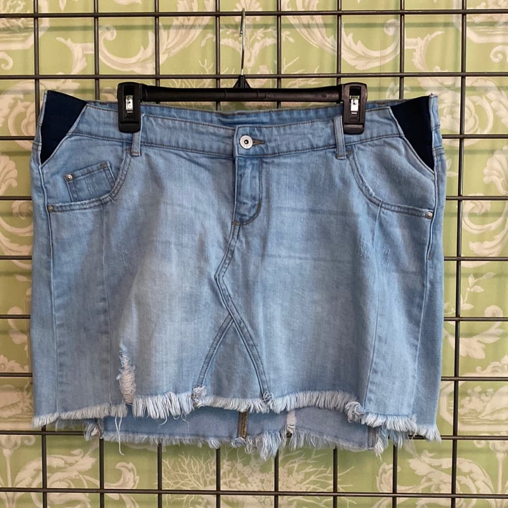 Lux Essential Denim Skirt - Size Large - Thumbnail 4