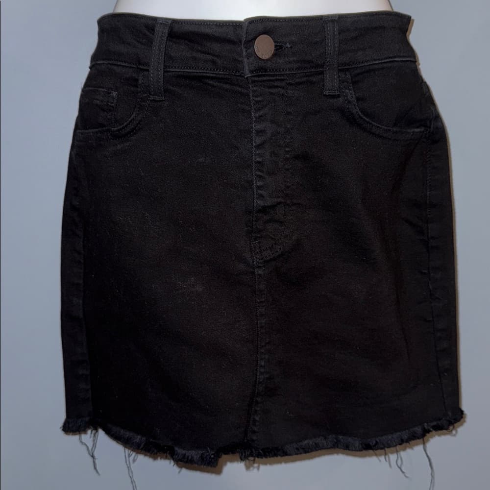 Chic O2Denim Black Mini Skirt - Size Small - Thumbnail 4