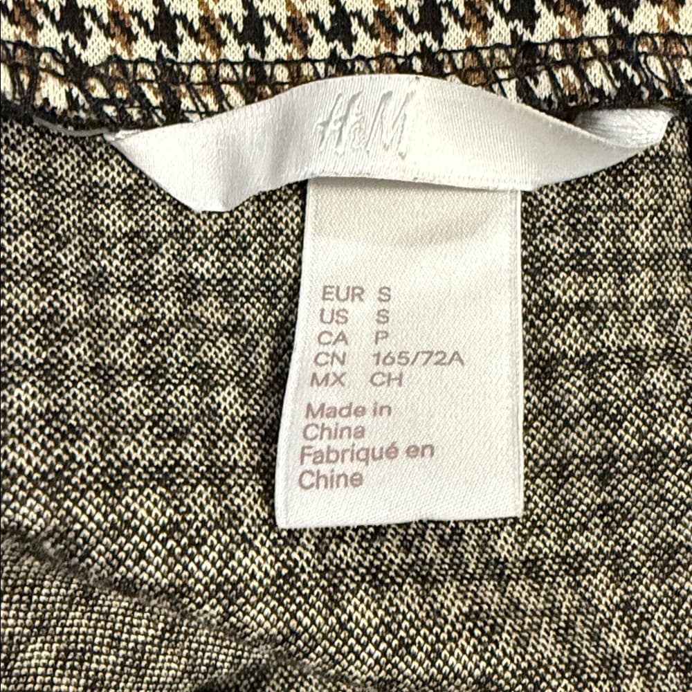 Chic H&M Plaid Pencil Skirt - Size Small - Thumbnail 4