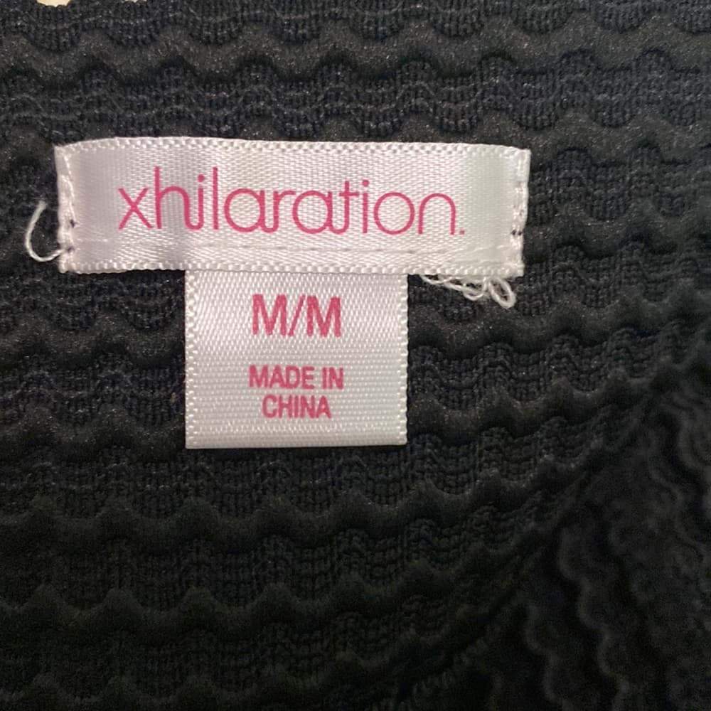 Xhilaration Black Textured Skirt - Size Medium - Thumbnail 3