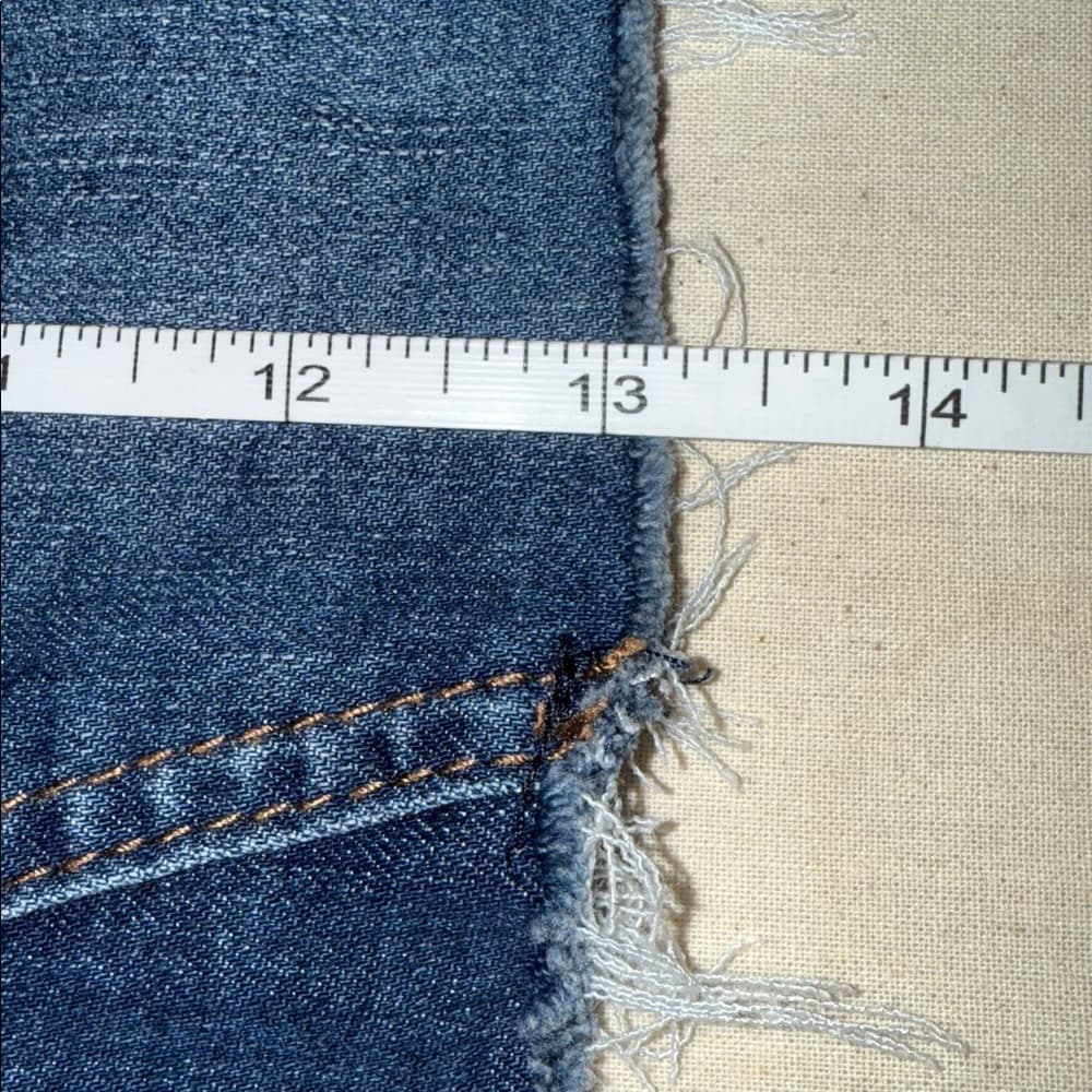 Vanilla Star Distressed Denim Mini Skirt – Size 0 - Thumbnail 3