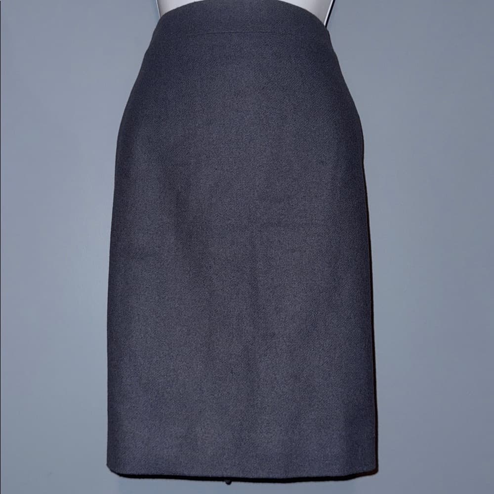 J Crew Dark Grey Pencil Skirt - Size 00 - Thumbnail 6