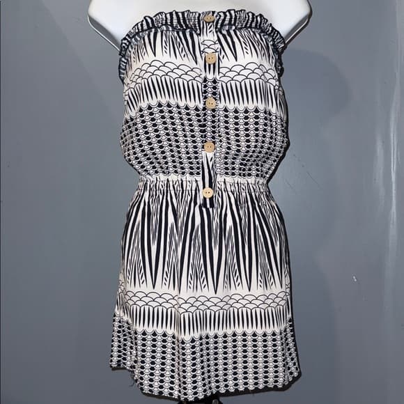 Paper Tee Boho Strapless Dress - Size small - Thumbnail 6