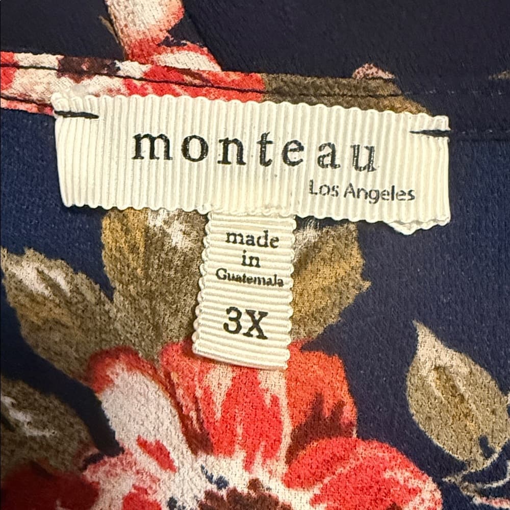 Navy blue floral dress - Thumbnail 5