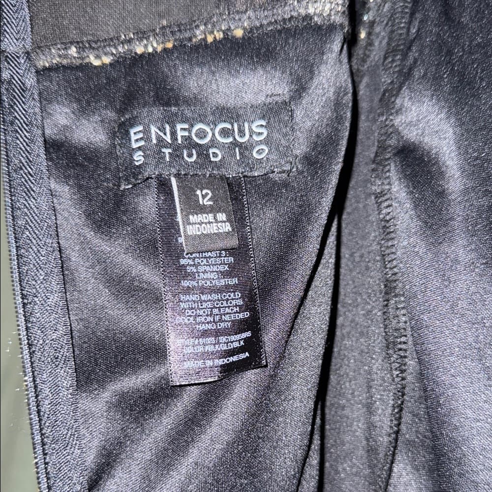 Enfocus Studio Black and Gold Floral Maxi Dress - Thumbnail 7