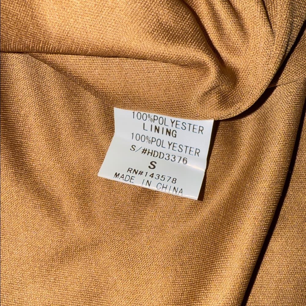 Brown Halter Neck Dress - Thumbnail 6