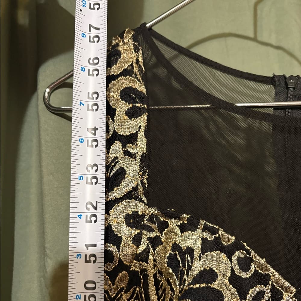Enfocus Studio Black and Gold Floral Maxi Dress - Thumbnail 10