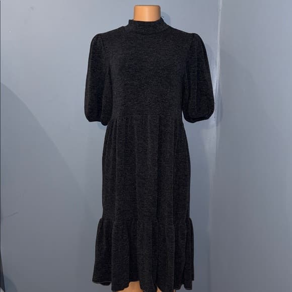 Zara Puff Sleeve Midi Dress - Size Small - Thumbnail 6