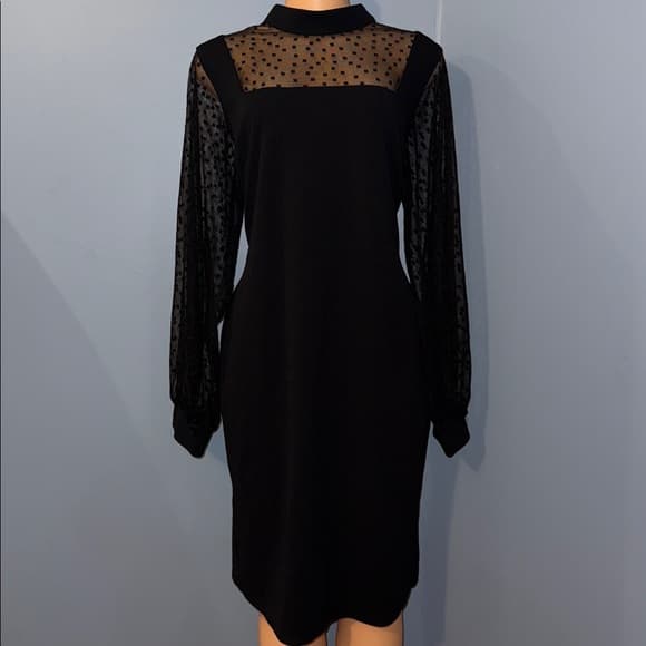 Stylish Ashley Stewart Dress with Lace Details - Size 14/16W - Thumbnail 8